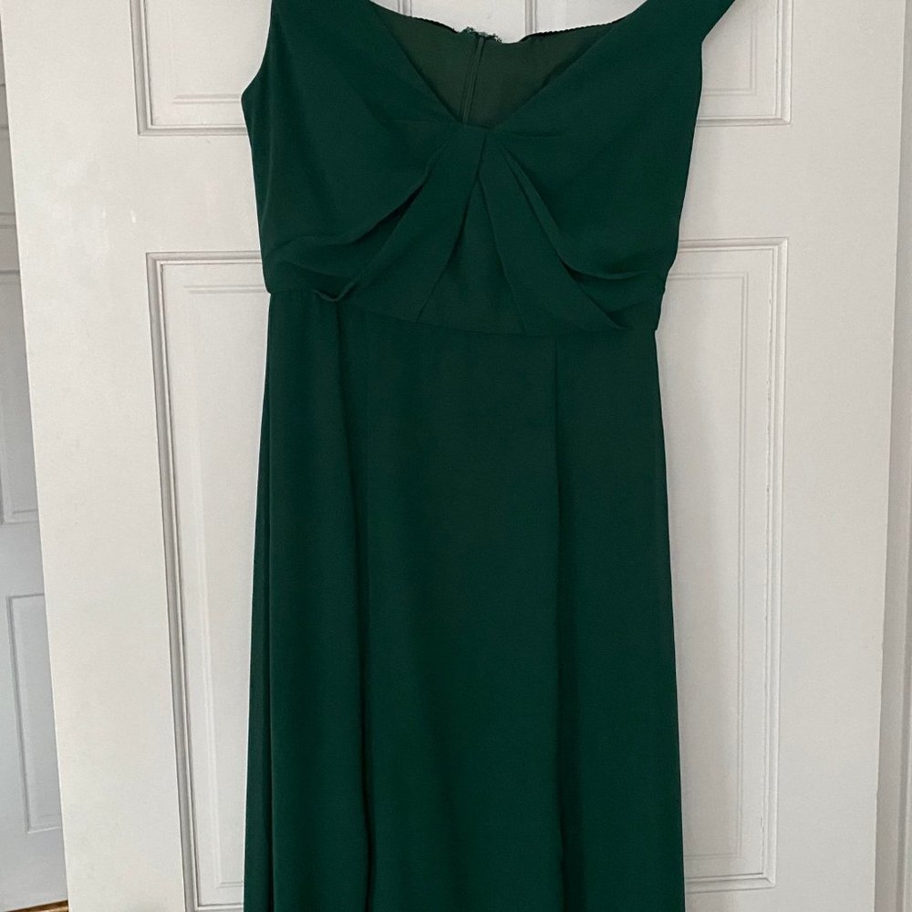 Dessy Social Bridesmaid Hunter Green Size 4